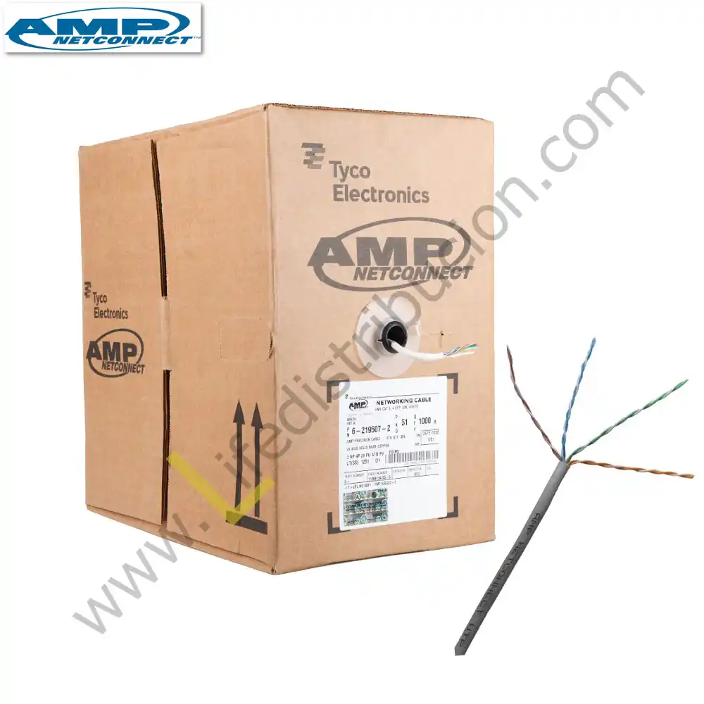6-219590-4 AMP CABLE UTP CAT. 5E 4Px24AWG CM Gris - Azul
