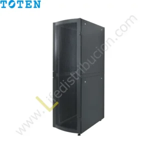 G4.6827.9101 27RU (Alto 1.40 Ancho 0.60 Prof. 0.80) puerta delantera de vidrio y posterior microperforada