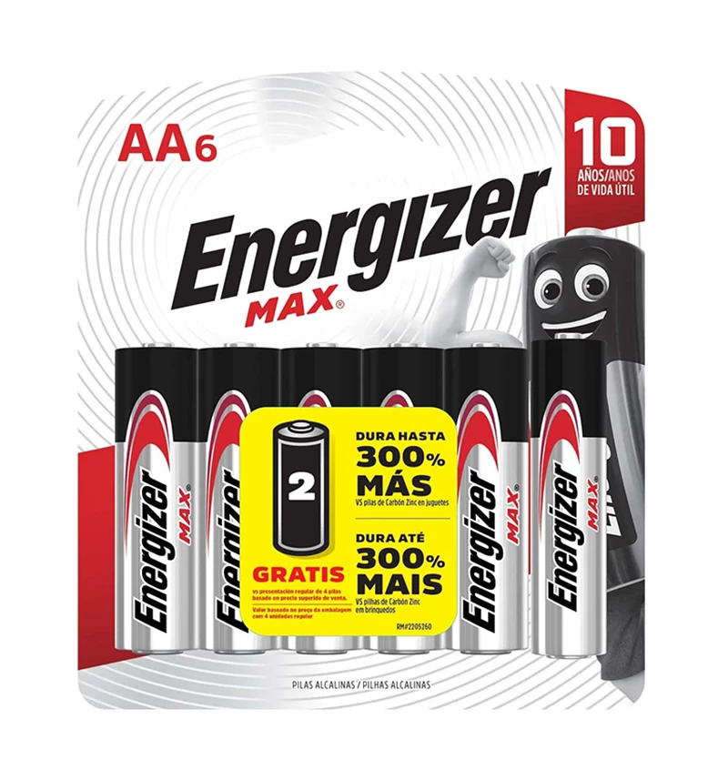 ENERGIZER PILA MAX AAX4+2 GRATIS ALCALINA BLISTER